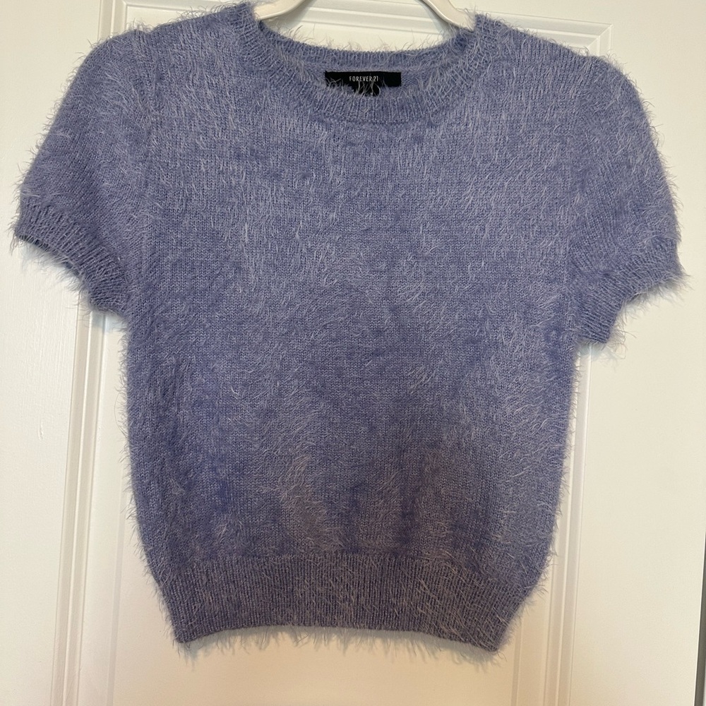 Forever 21 Purple Fuzzy Sweater